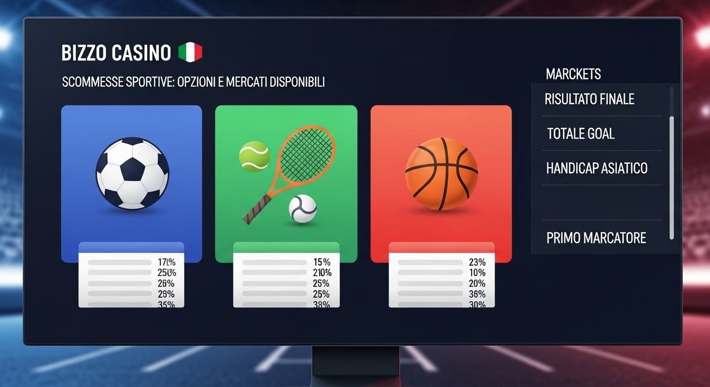 Opzioni e mercati di scommesse betting options