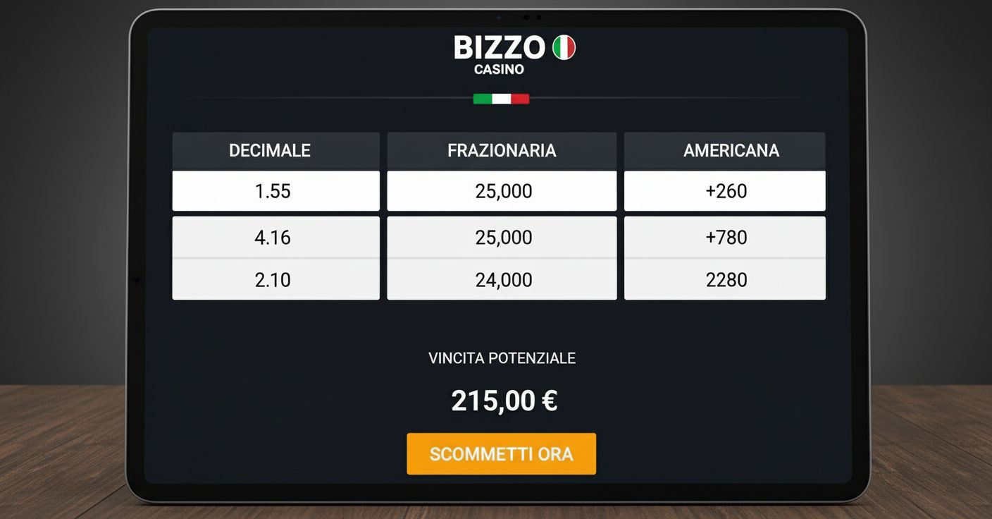 Formati delle quote match betting
