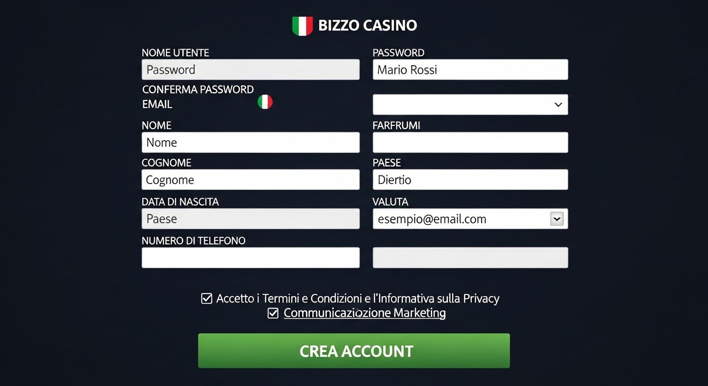 Come registrarsi casino account setup